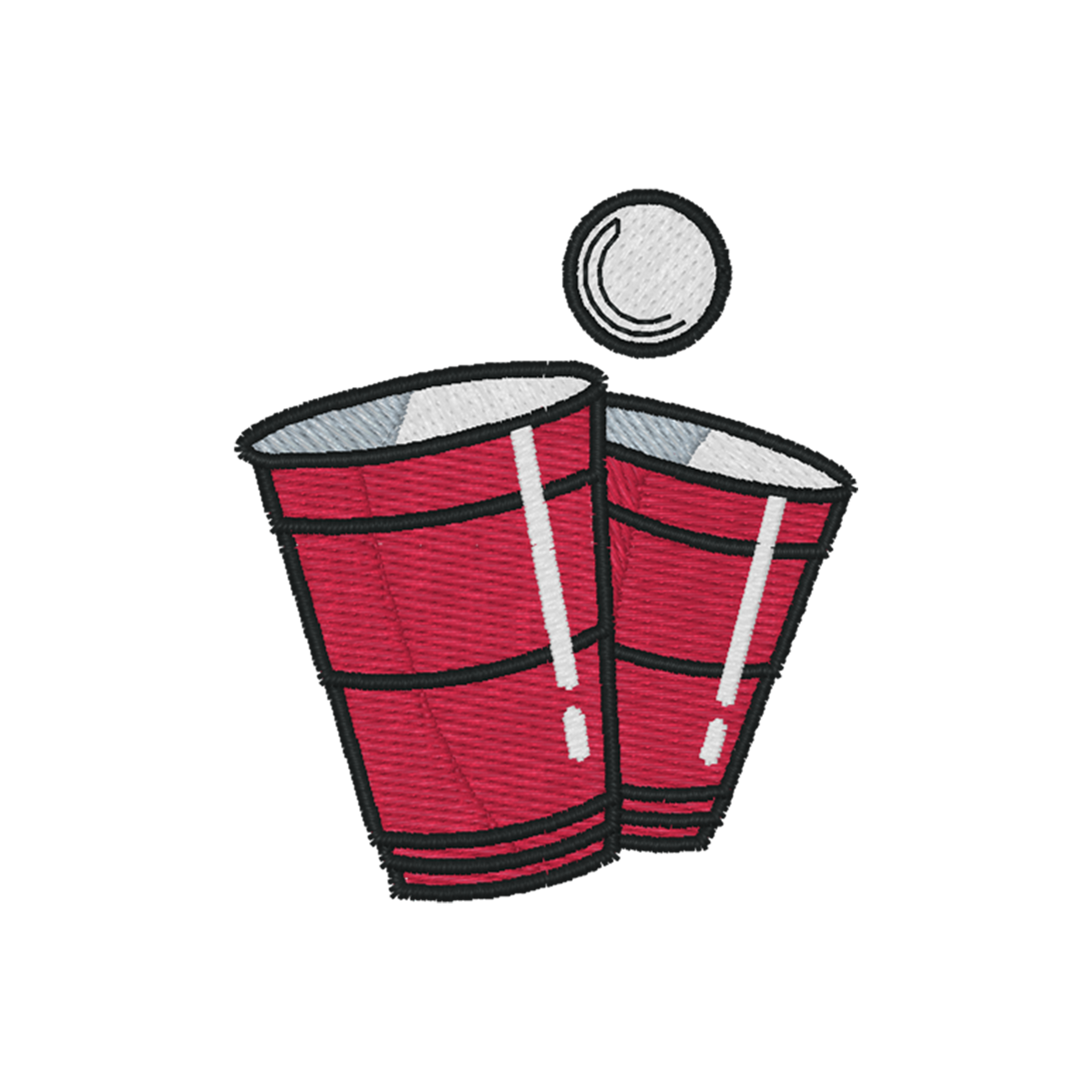 Bestickte Beerpong Shirts - Fashion Drinks