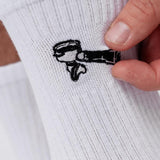 Siebträger | Bestickte Bio Baumwoll Socken