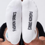 schnelle Brille | Bestickte Bio Baumwoll Socken