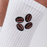 Coffee Beans | Bestickte Bio Baumwoll Socken