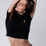 Filterkaffeemaschine | Besticktes Bio Baumwoll Cropped T-Shirt