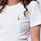 Freixenet | Besticktes Bio Baumwoll Cropped T-Shirt