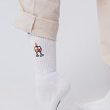 Wein Duett | Bestickte Bio Baumwoll Socken