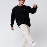 Kleiner Feigling | Bestickter Bio-Baumwoll Unisex Pullover