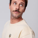 Latte Macchiato | Bestickter Bio-Baumwoll Unisex Pullover