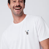 Liquid Coffee | Besticktes Bio Baumwoll Unisex T-Shirt