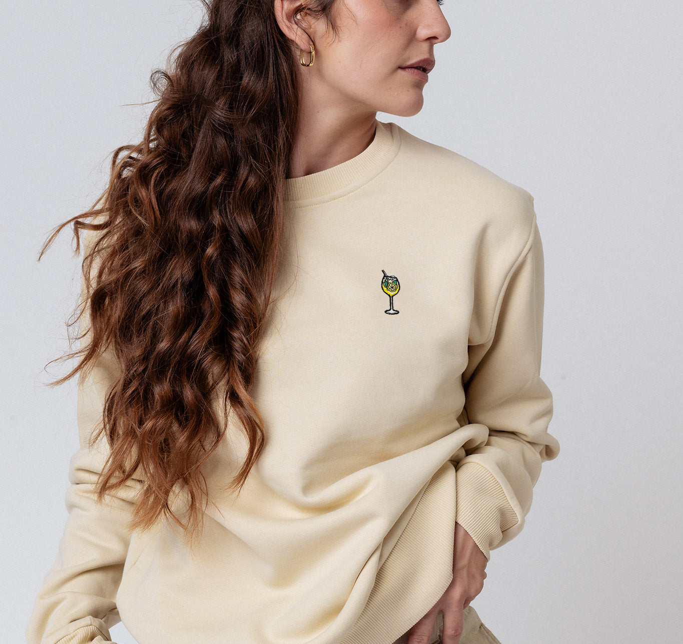 Limoncello Spritz  | Bestickter Bio-Baumwoll Unisex Pullover