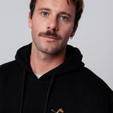 Champagnersäbel | Bestickter Bio-Baumwoll Unisex Hoodie