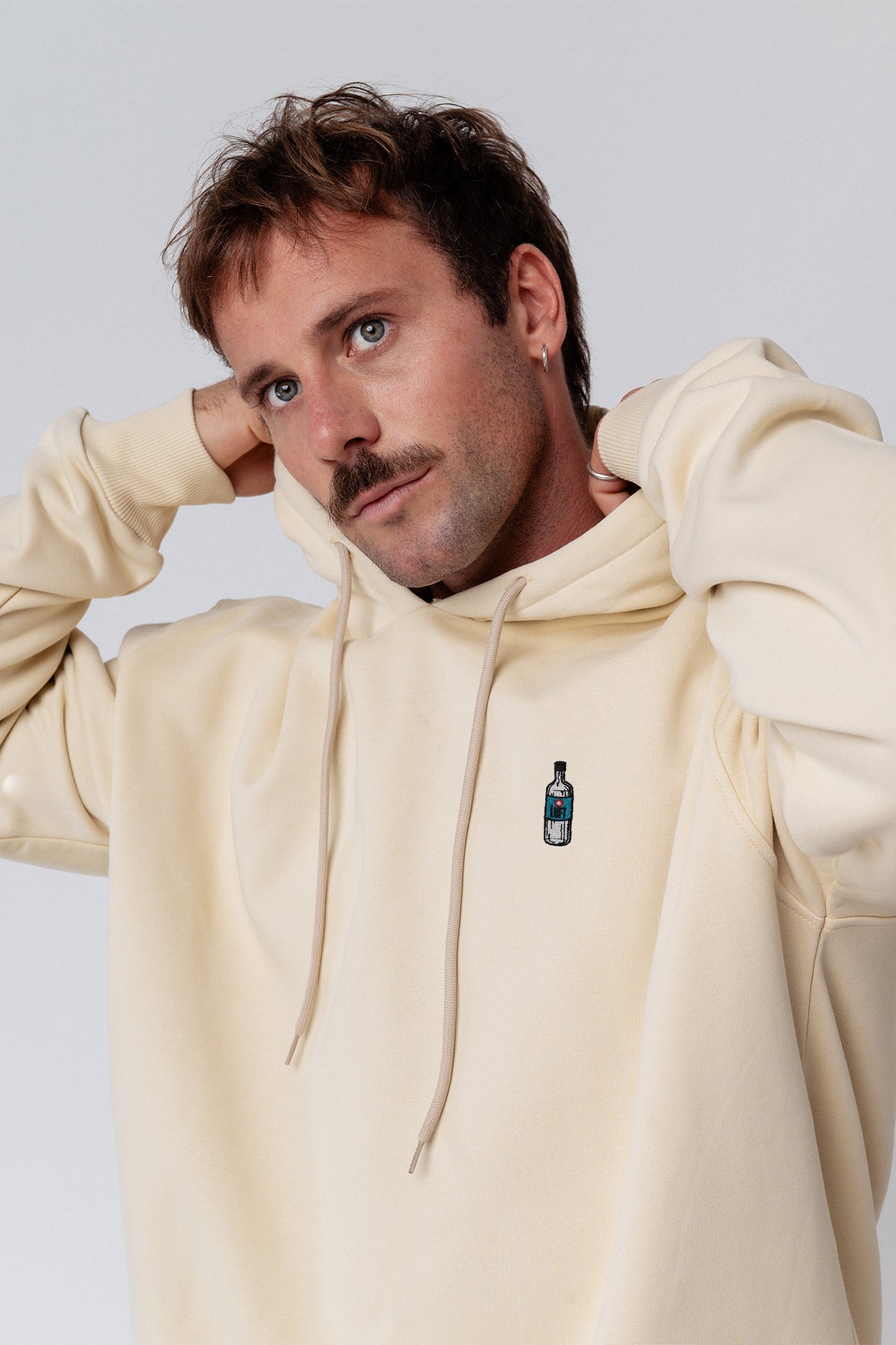Luft | Bestickter Bio Baumwoll Unisex Hoodie