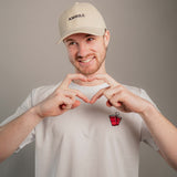 Amore | Bestickte Bio Baumwoll Cord Cap