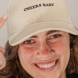 Cheers Baby | Bestickte Bio Baumwoll Cord Cap