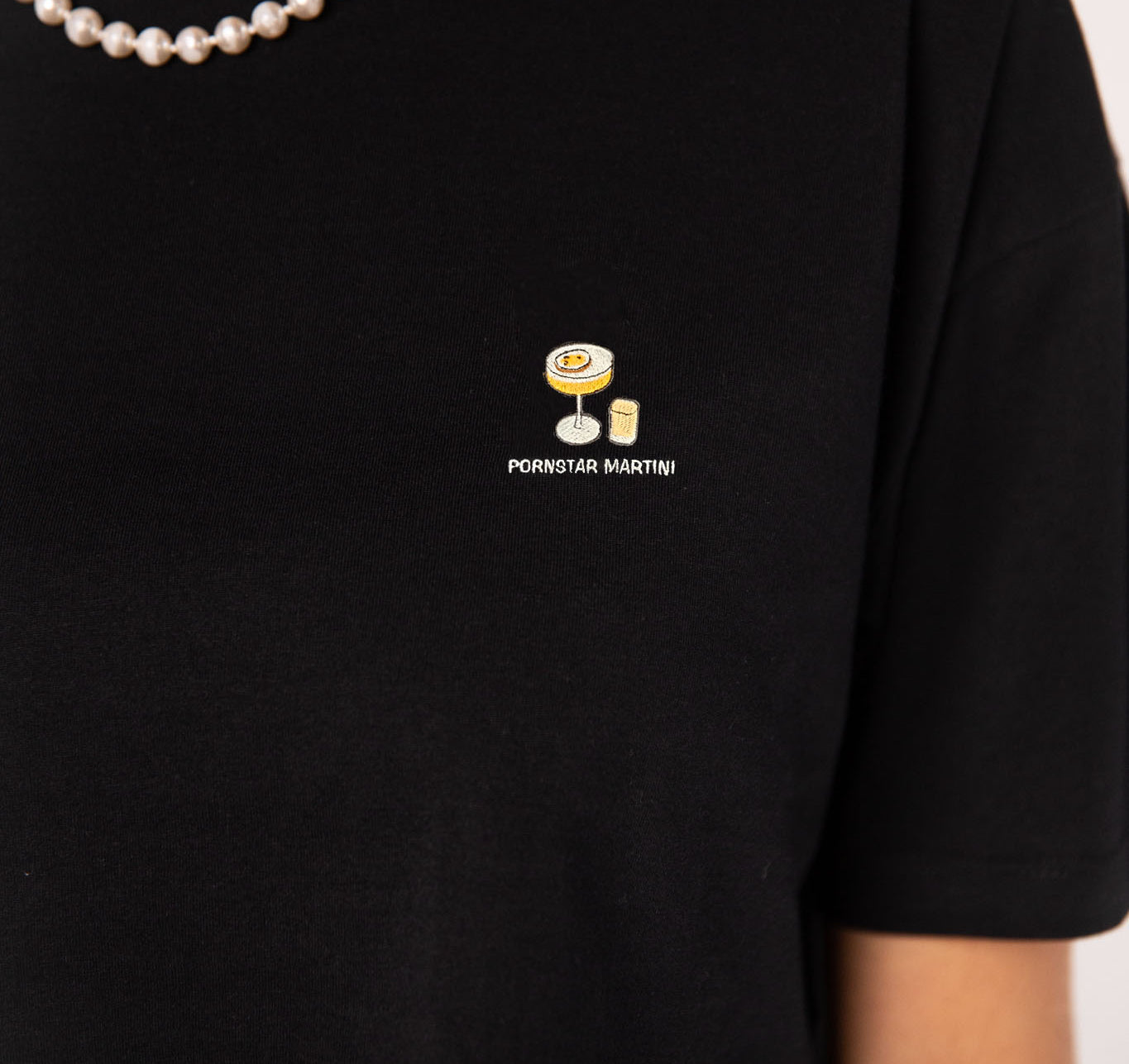 TAILORED TASTES Pornstar Martini | Besticktes Bio Baumwoll Crop Top