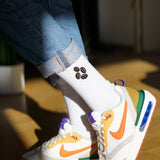 Coffee Beans | Bestickte Bio Baumwoll Socken