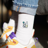 Gin & Tonic | Bestickte Bio Baumwoll Socken