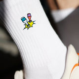 Kleiner Klopfer | Bestickte Bio Baumwoll Socken