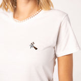 Siebträger Beans | Besticktes Bio Baumwoll Frauen T-Shirt