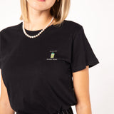 TAILORED TASTES Gin Basil Smash | Besticktes Frauen Bio Baumwoll T-Shirt