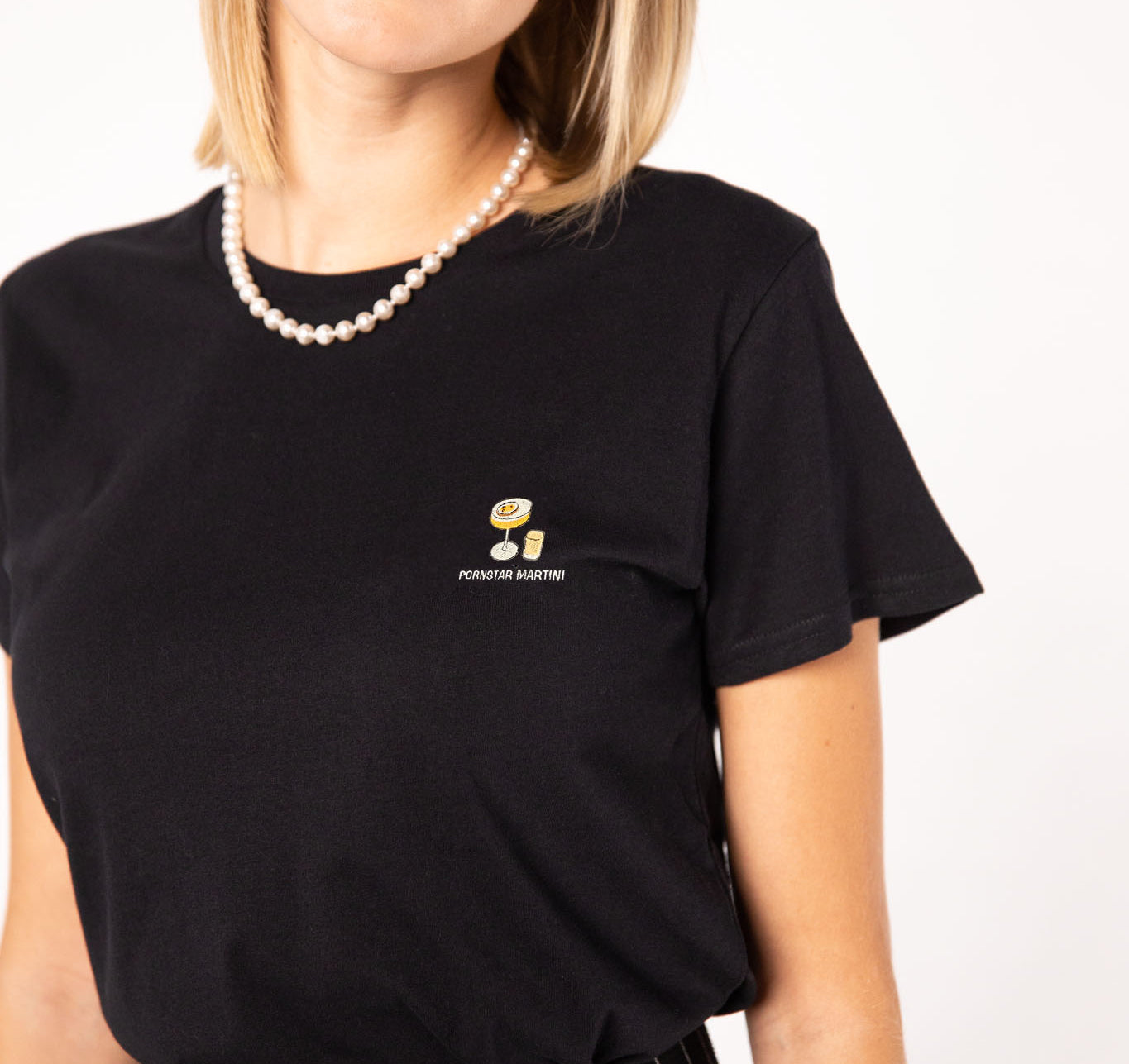 TAILORED TASTES Pornstar Martini | Besticktes Frauen Bio Baumwoll T-Shirt