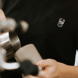 Kaffee Hipster| Besticktes Bio Baumwoll Frauen T-Shirt