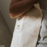 Sekt | Bestickte Bio Baumwoll Tasche