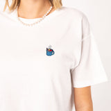 Glühwein | Besticktes Bio Baumwoll Cropped T-Shirt