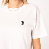 Cuba Libre | Besticktes Bio Baumwoll Cropped T-Shirt