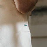 schnelle Brille | Bestickte Bio Baumwoll Tasche