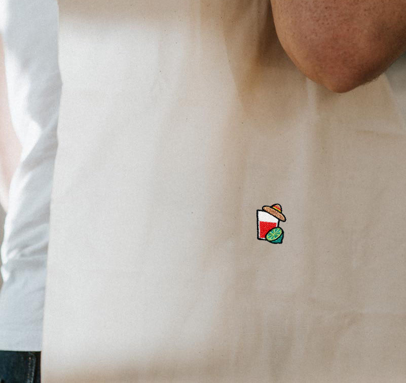 Mexikaner | Bestickte Bio Baumwoll Tasche