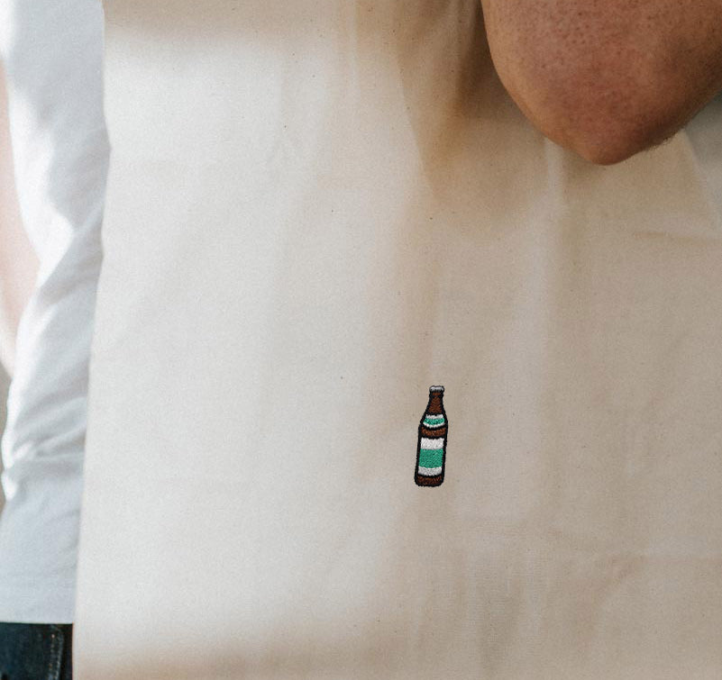 Helles | Bestickte Bio Baumwoll Tasche