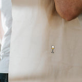 Weißwein | Bestickte Bio Baumwoll Tasche