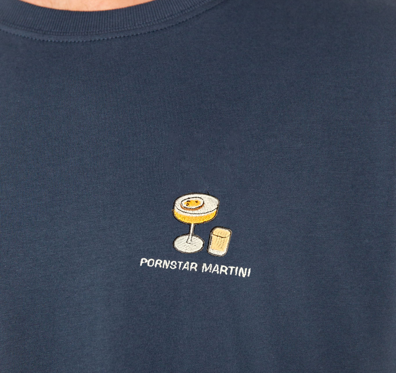 TAILORED TASTES Pornstar Martini | Besticktes Männer Bio Baumwoll T-Shirt