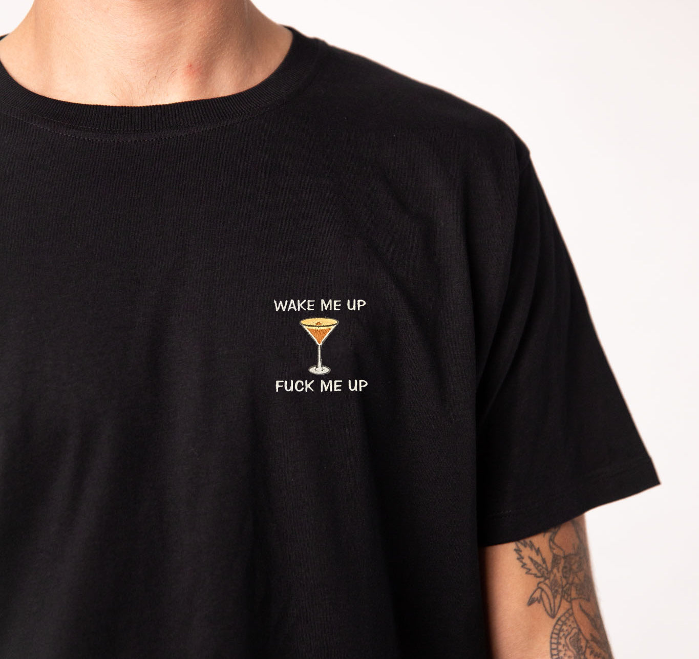 TAILORED TASTES Espresso Martini | Besticktes Männer Bio Baumwoll T-Shirt