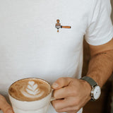 Siebträger & Tamper | Besticktes Bio Baumwoll Unisex T-Shirt