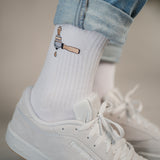 Siebträger & Tamper | Bestickte Bio Baumwoll Socken