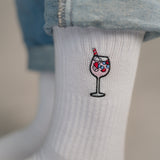 Wildberry Spritz | Bestickte Bio Baumwoll Socken