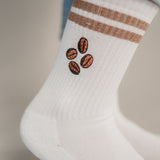 Coffee Beans | Bestickte Bio Baumwoll Socken