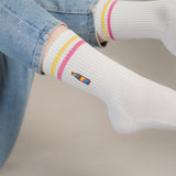 Cola Mix | Bestickte Bio Baumwoll Socken