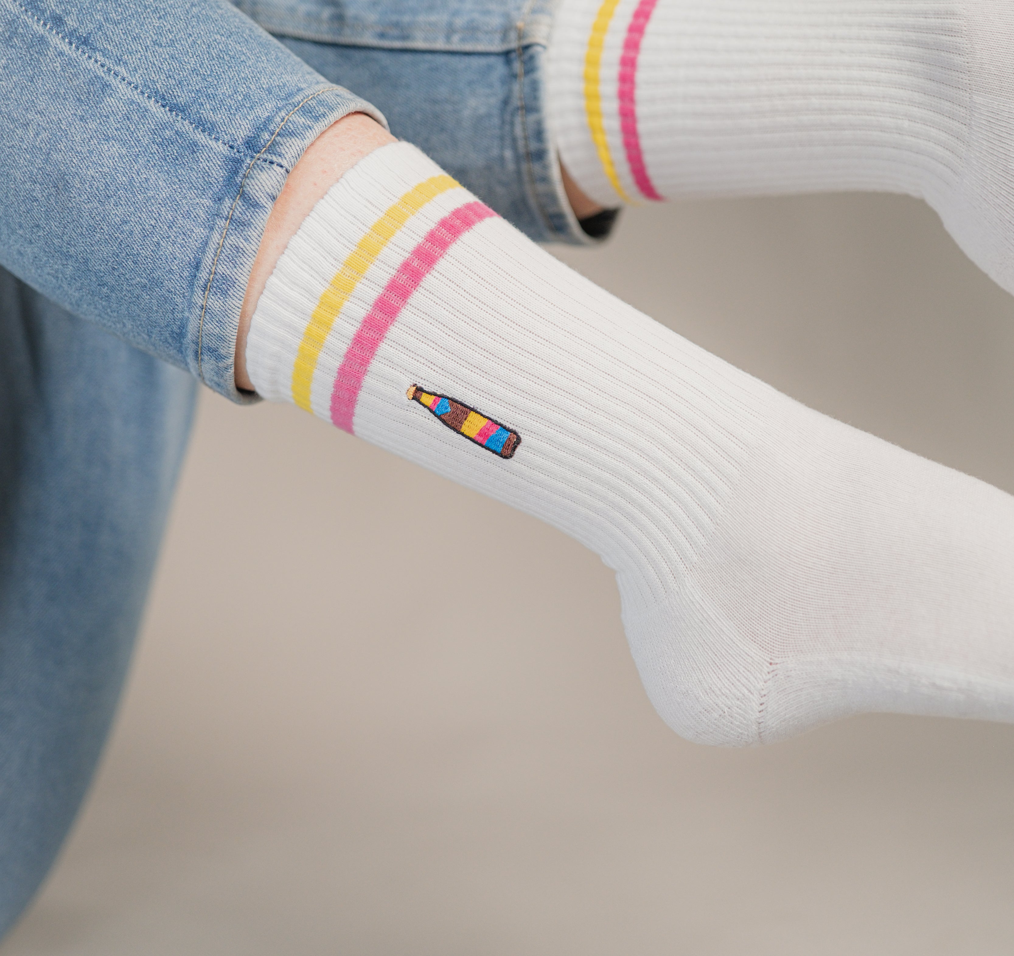 Cola Mix | Bestickte Bio Baumwoll Socken