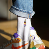 Cola Mix | Bestickte Bio Baumwoll Socken