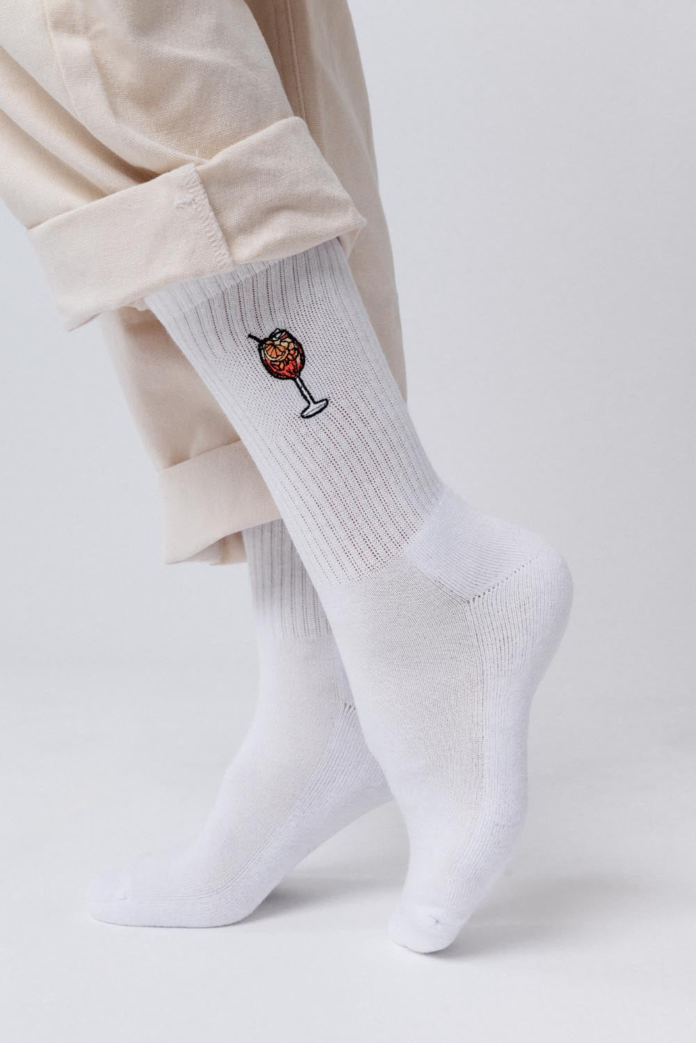 Bio Baumwoll Socken Bestickt von Fashion Drinks