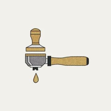 Siebträger Tamper Barista Edition gestickt 