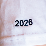 Italien | Minimal Flag – Besticktes Bio-Baumwoll Fan Shirt