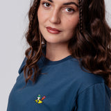 Kleiner Klopfer | Besticktes Bio Baumwoll Unisex T-Shirt