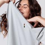 Weinflasche | Heavy Oversized Bio Baumwoll T-Shirt