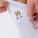 Sekt | Bestickte Bio Baumwoll Socken