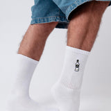 Mangaroca Batida de Côco | Bestickte Bio Baumwoll Socken