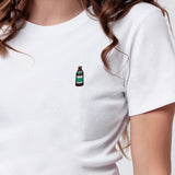Helles | Besticktes Bio Baumwoll Cropped T-Shirt