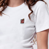 Negroni | Besticktes Bio Baumwoll Cropped T-Shirt