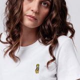 Tequila Shot | Besticktes Bio Baumwoll Cropped T-Shirt