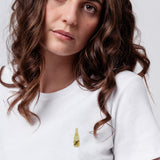 Freixenet | Besticktes Bio Baumwoll Cropped T-Shirt